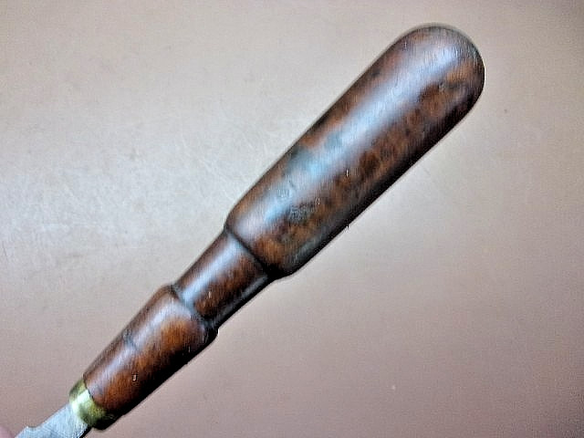 Antique Unbranded File Turned into Wood Spear Point Chisel Clean Nice & Sharp!