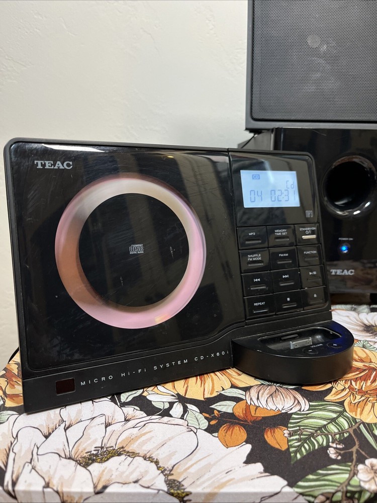 TEAC CD-X60i Compact Micro Hi Fi Stereo System IPOD Dock Tested
