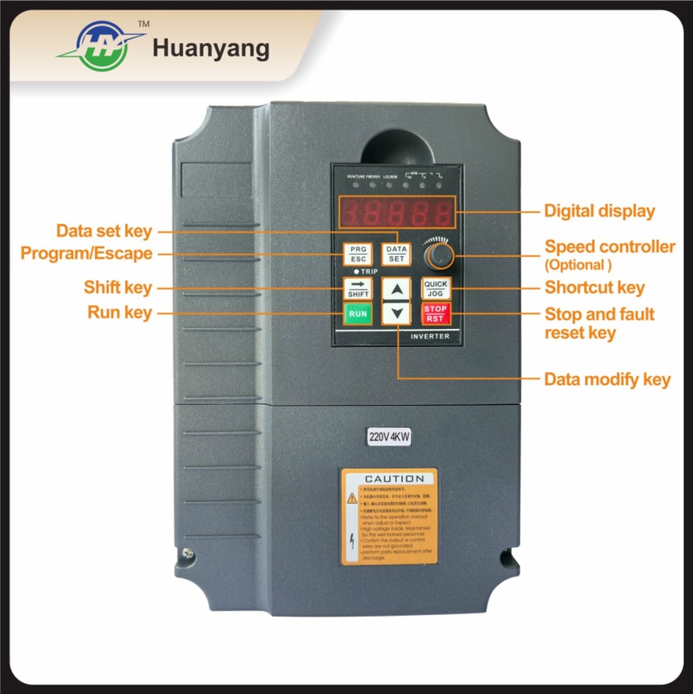 VFD 220V 5HP 4kW Vector Control Variable Frequency Drive Inverter motor CNC