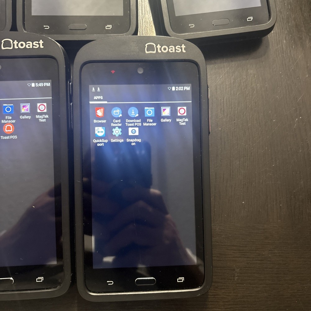 Toast POS Handheld, 5 devices, With Charging Dock