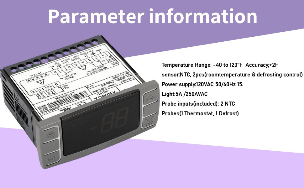 New For Dixell Temperature Controller XR03CX-4N0F1 with Sensor probe