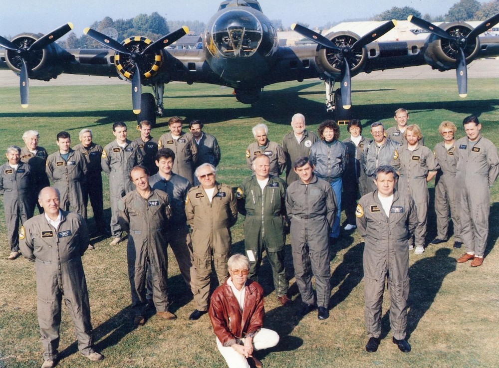 B-17 "Sally B"  LARGE POSTCARD.