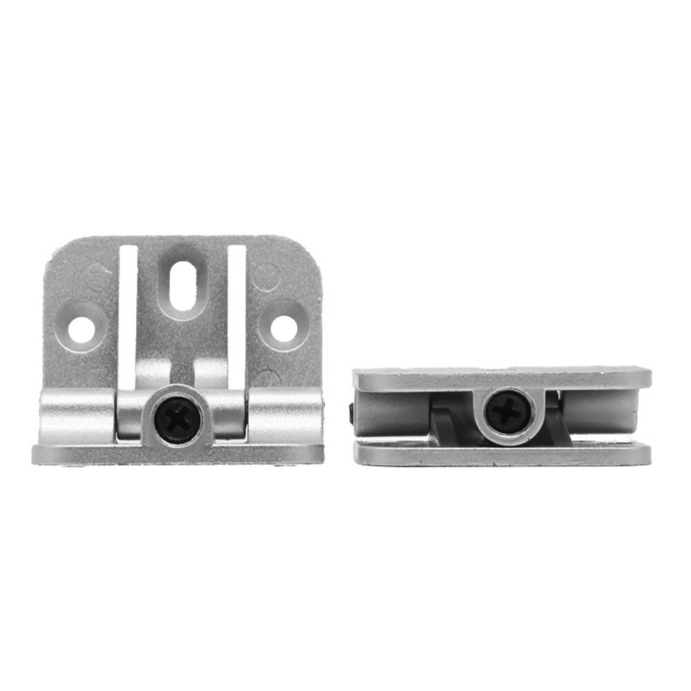2Pcs Hinges Zinc Alloy Silver Adjustable Positioning Hinge Folding Butt Hinge