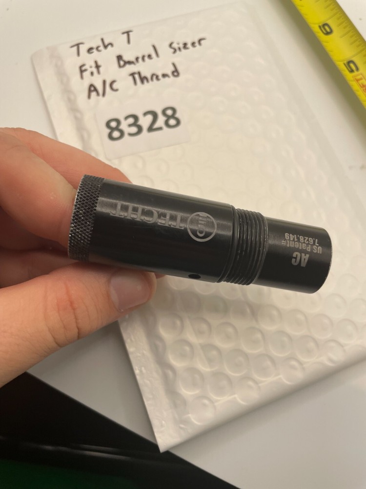 Tech T Fit Barrel Sizer A/C Thread 3 inch - Black