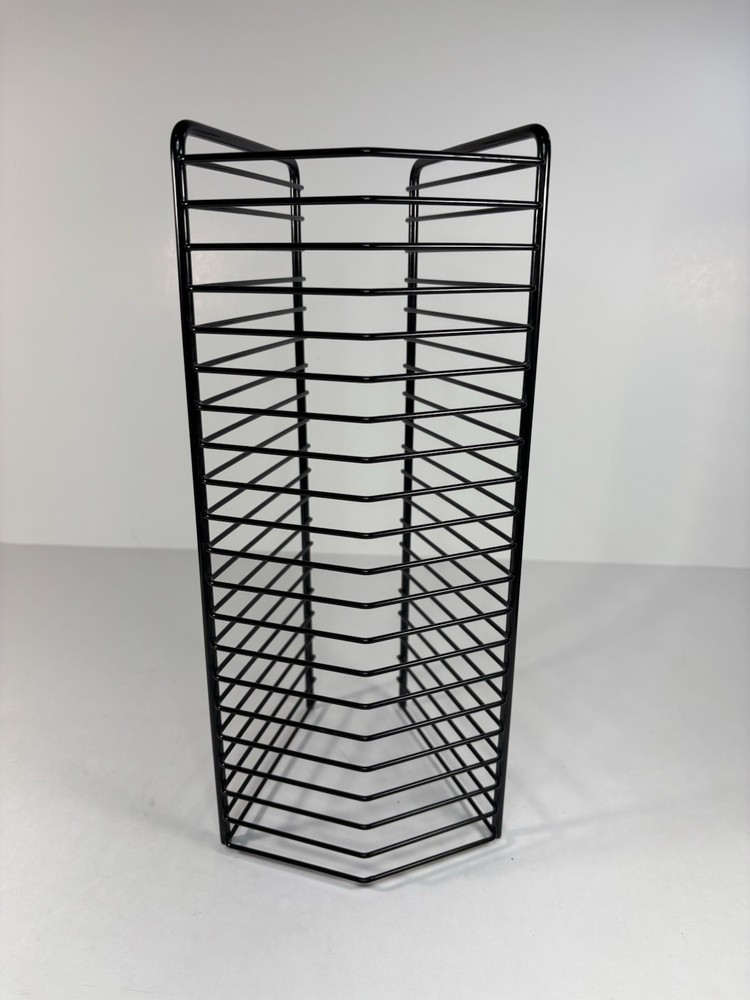 Black Wire CD Rack Holds Up To 20 Cd