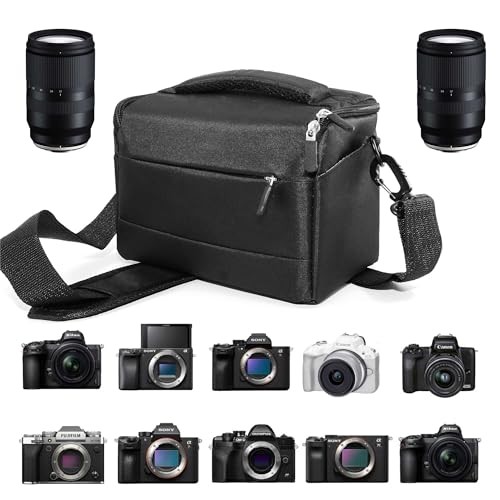 Compact Camera Bag – Stylish, Shockproof, Versatile Shoulder Case for Black