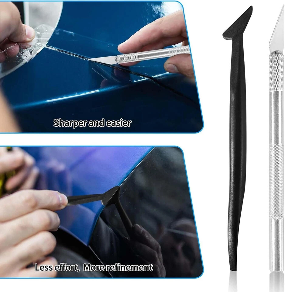 Vinyl Wrap Tools Kit, 10 PCS Professional Car Tool Window Black