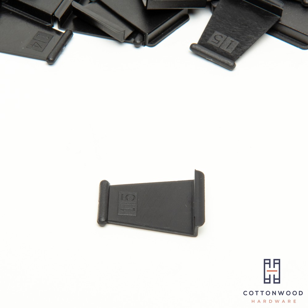 SOLID Pull Tabs for Window Screens - BLACK -- MADE IN THE USA - FREE SHIPPING