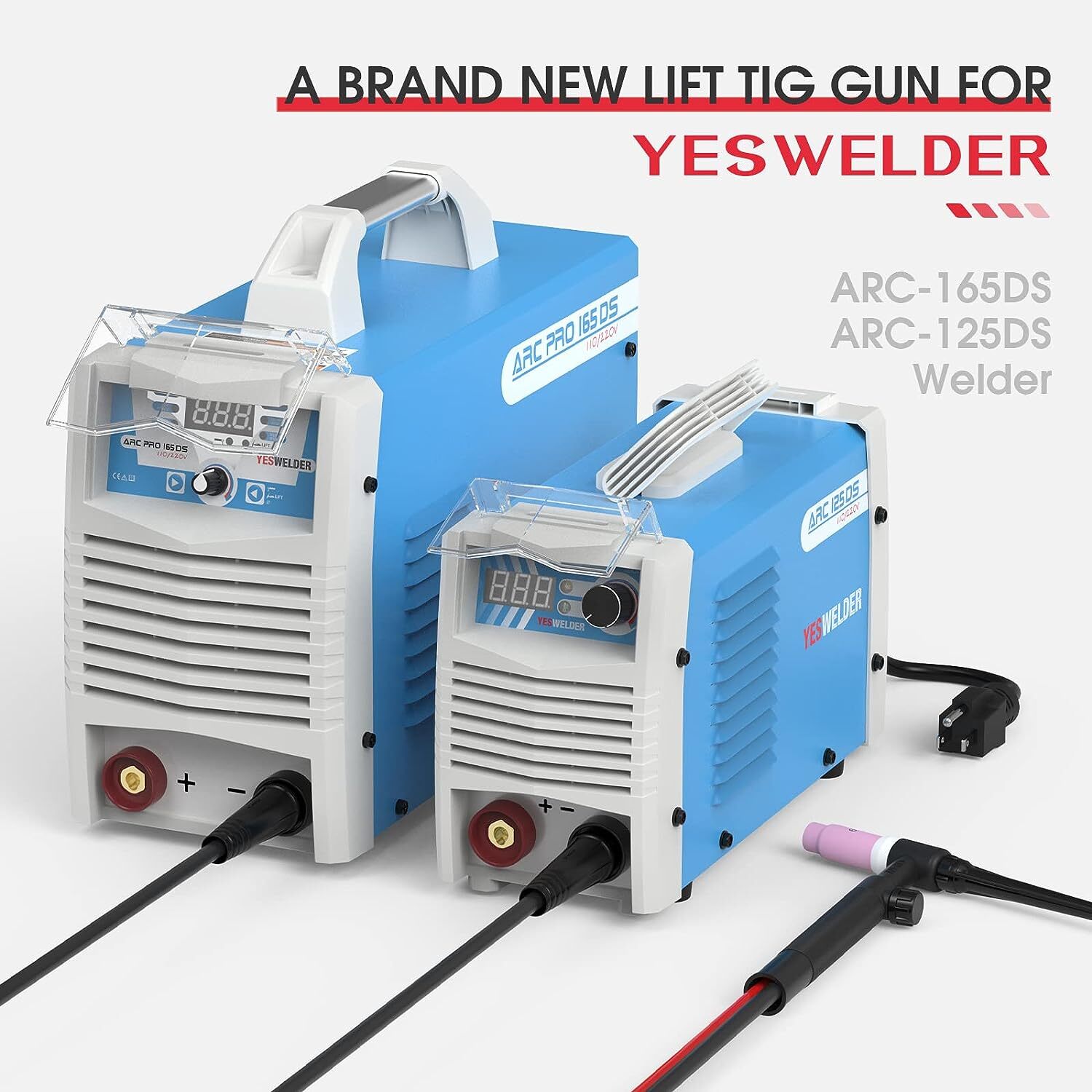YESWELDER TIG Welding Torch WP-17V 13ft 150Amp Air Cooled Lift TIG Torch, 10-25