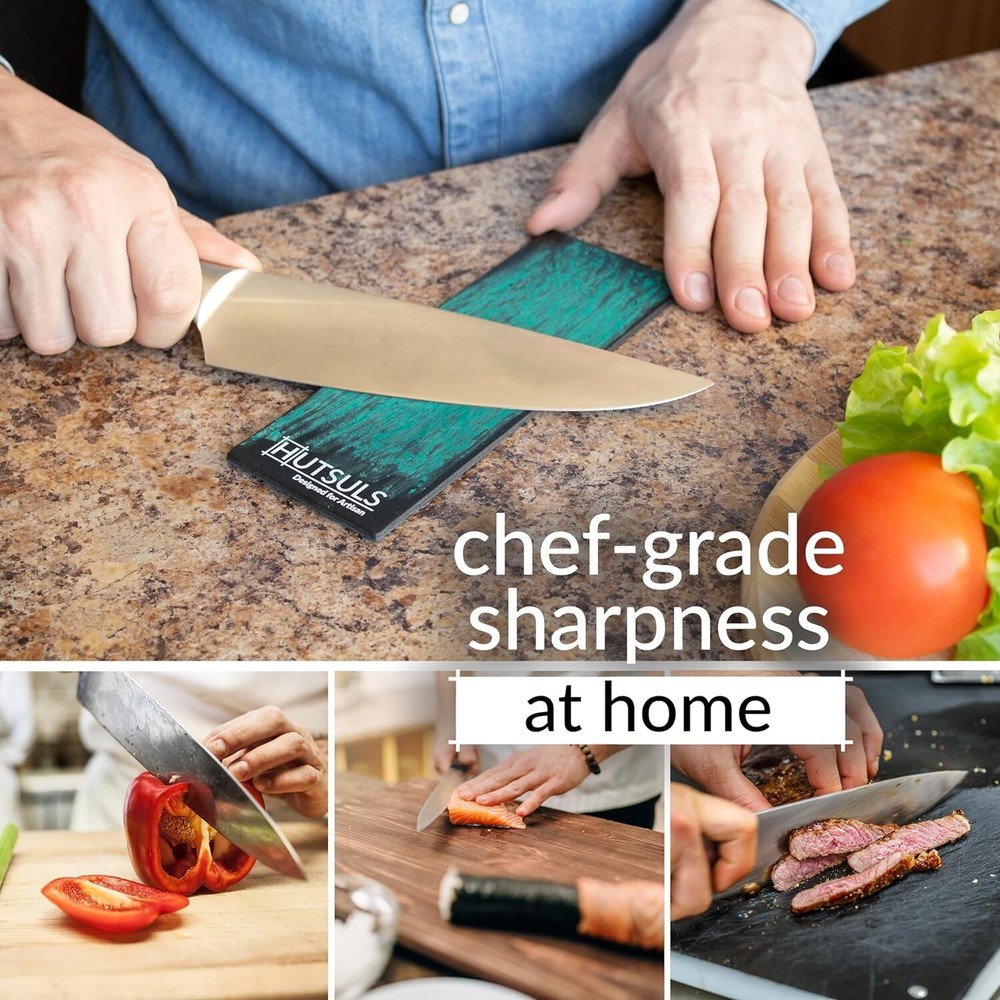 Premium Leather Strop Kit - Razor-Sharp Edges - Compound - Vegetable Tanned