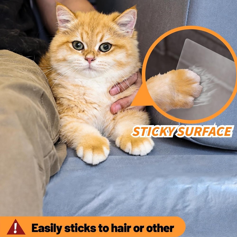 12Pack Couch Protector From Cat Claws, Double-Sided Scratch Furniture Protector,