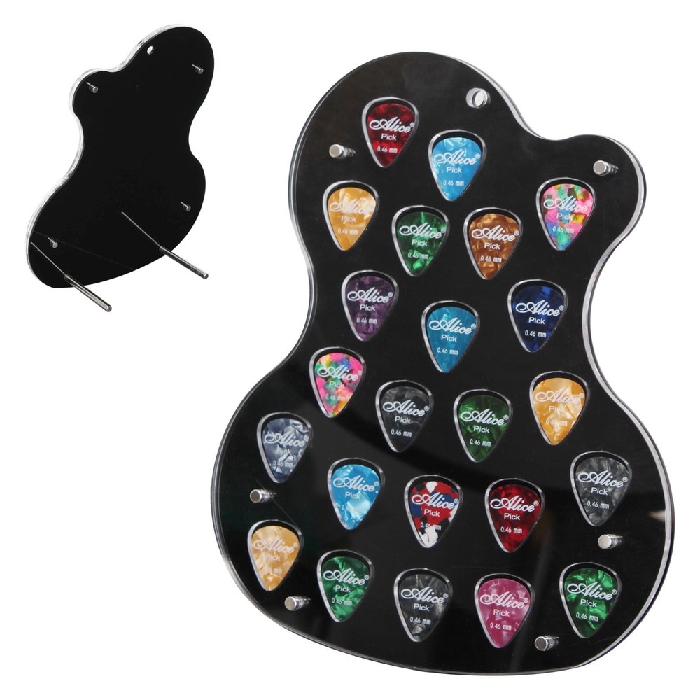Guitar Pick Holder Wall Mount - Acrylic Guitar Pick Display Case for 23 Picks...