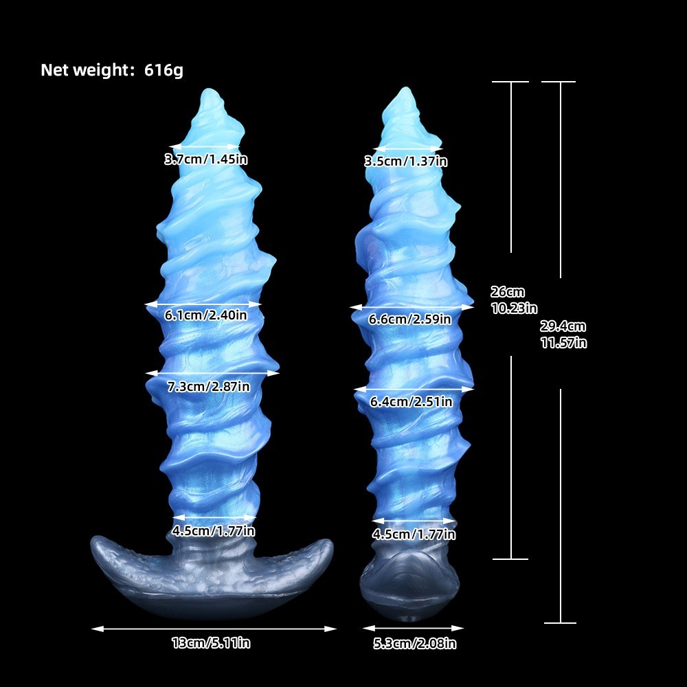11.57" Fantasy Huge Anal Plug Soft Silicone Waterproof Thick Anal Stretcher Toy