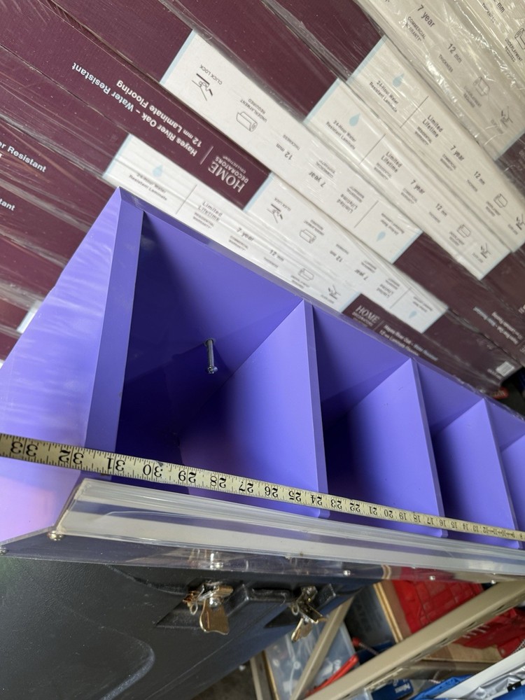 store display shelf container wall mounting clear front open Hanging Container