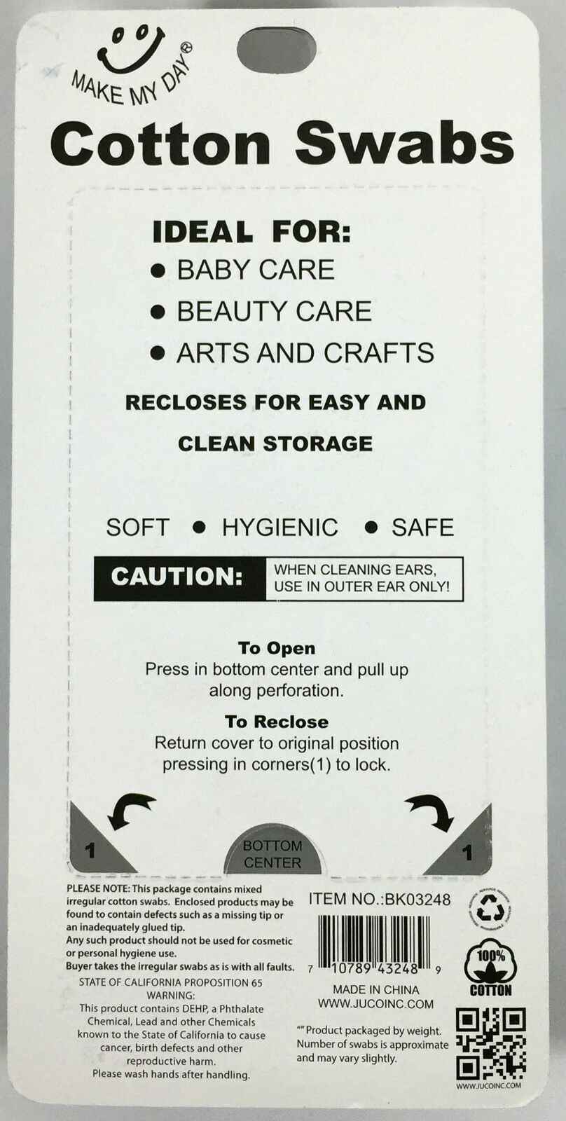 Wood Sticks Cotton Swabs 100% Cotton Tips Wooden Applicator Double Q Tip 800 Pcs