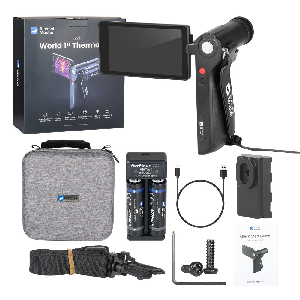 THERMAL MASTER DV2 Handheld Thermal Imaging Camera 512×384P1000m detection range