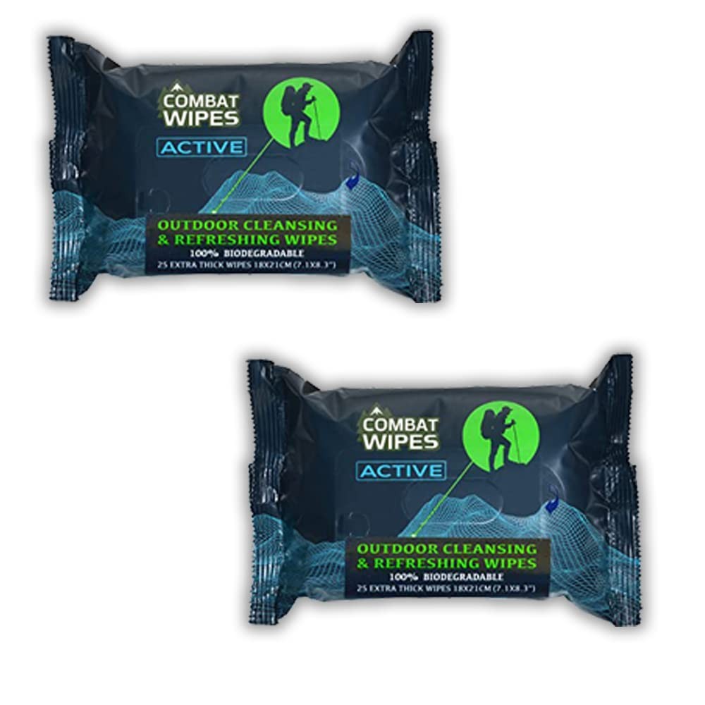 ACTIVE Outdoor Wet Wipes - Extra Thick Camping Gear, Biodegradable, Body & Ha...