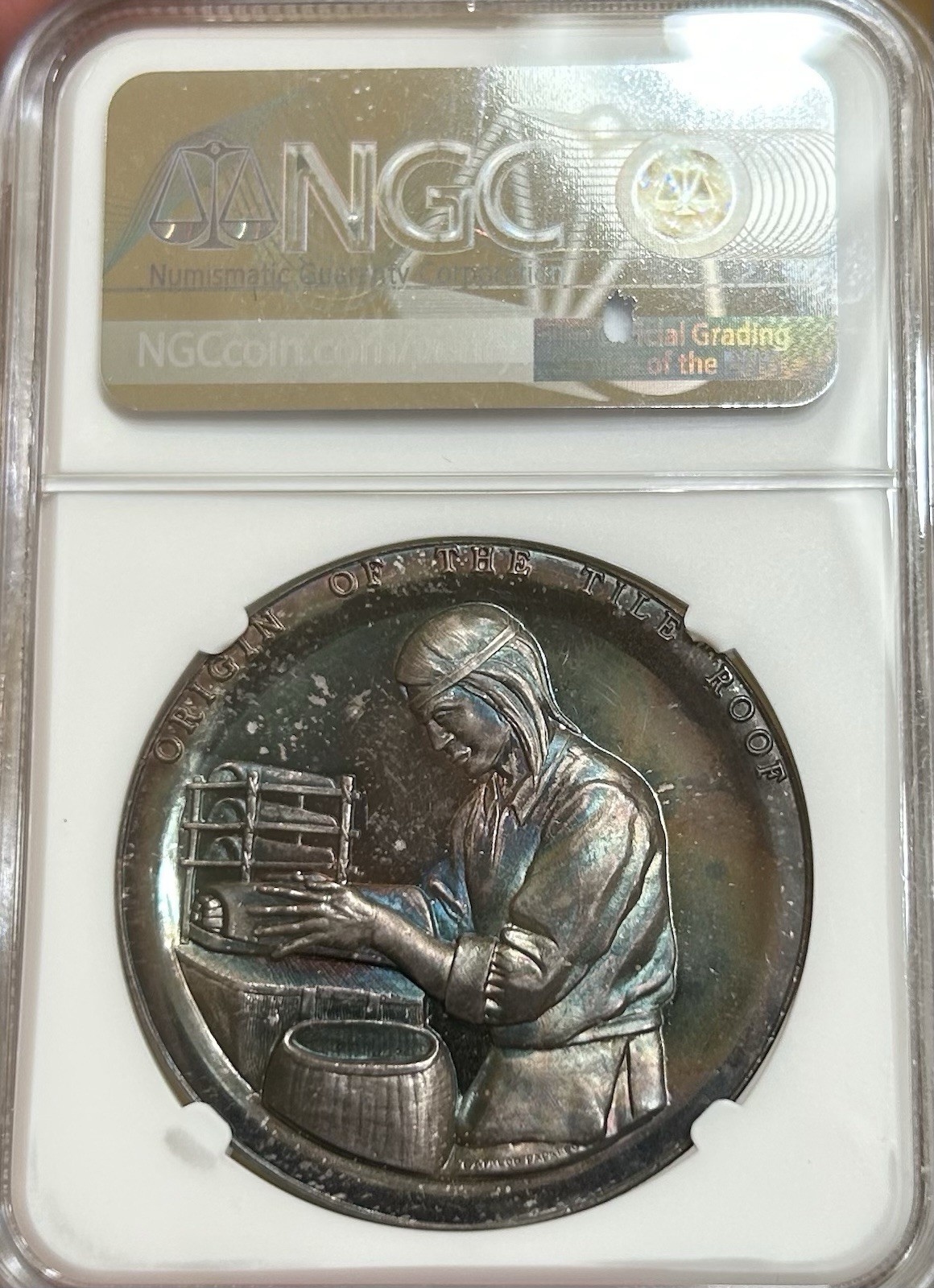 Medallic Art Co San Luis Obispo De Tolosa Silver Medal NGC MS67 PL Toner!