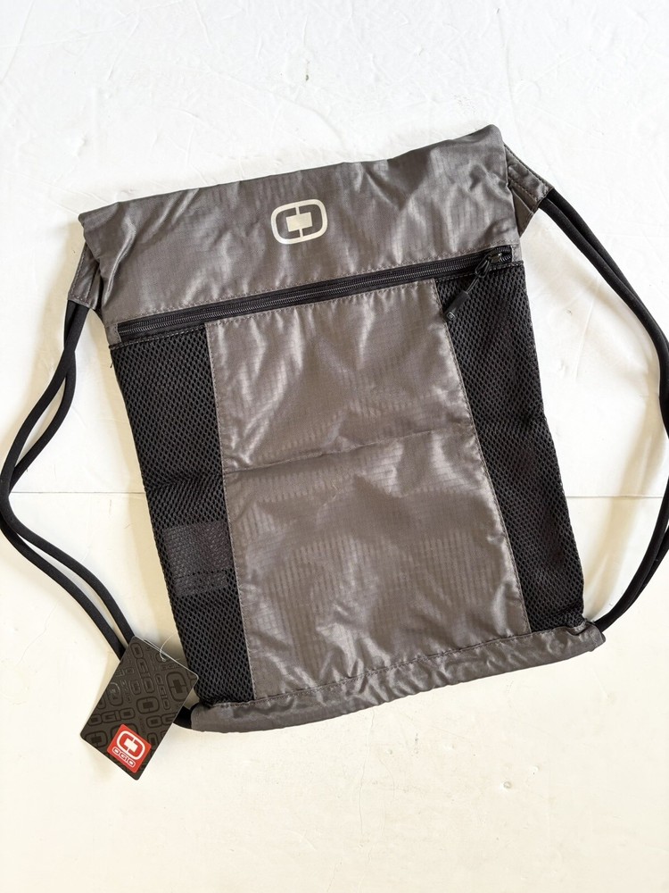 OGIO Drawstring Lightweight Backpack Travel Back Pack Black NEW NWT