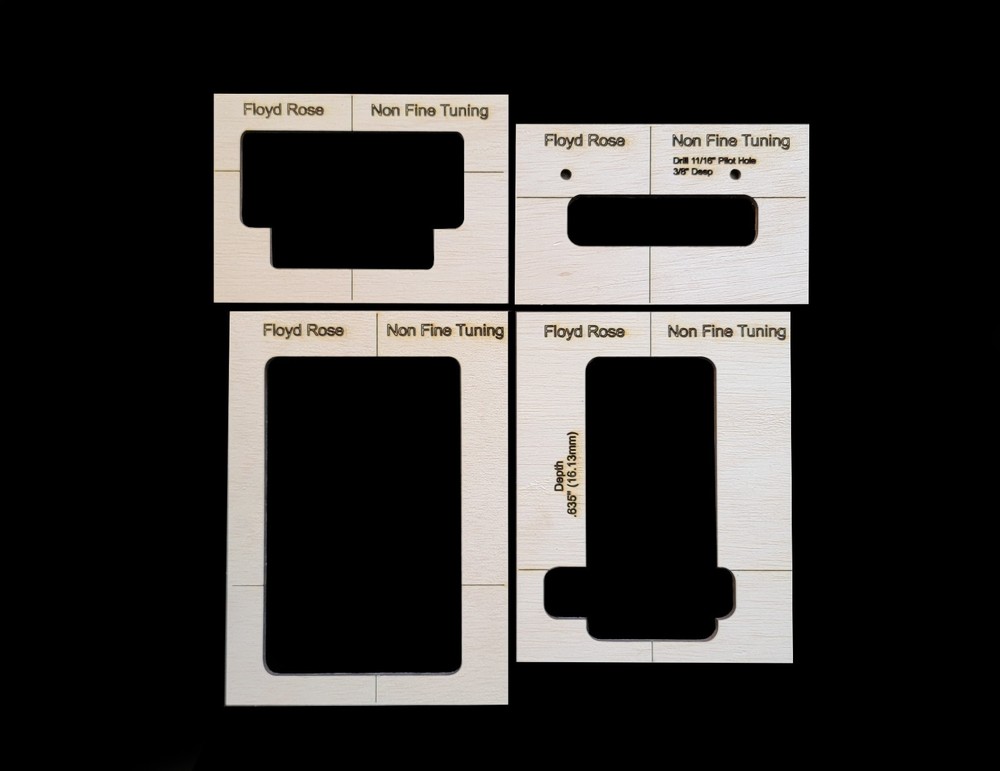 Floyd Rose Non Fine Tuning Routing Template