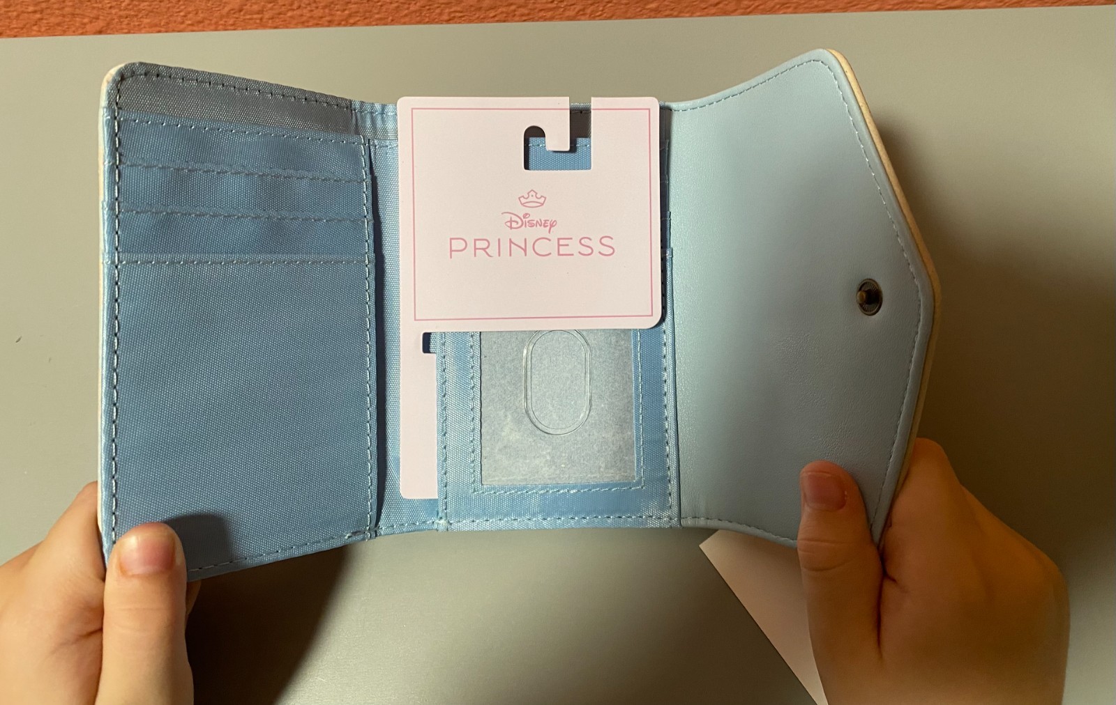 Disney Princess All Over Print Foil Logo Trifold Wallet NWT