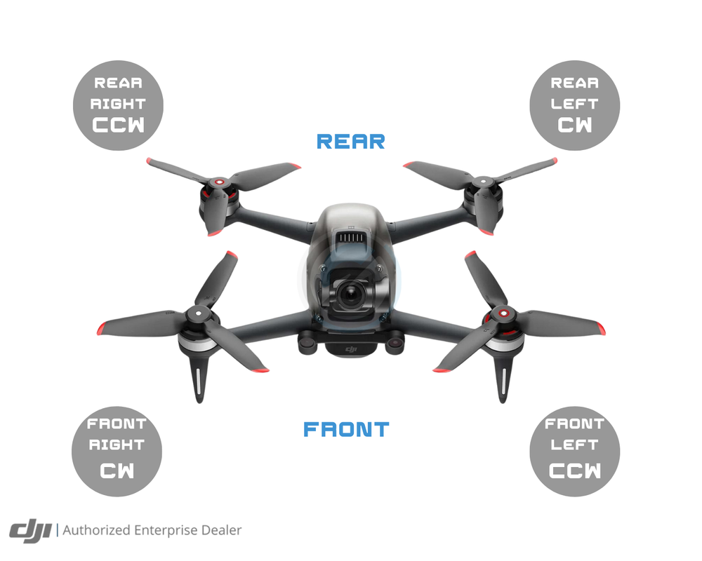 DJI FPV Drone Propulsion Motor (Long) (Front Arms)