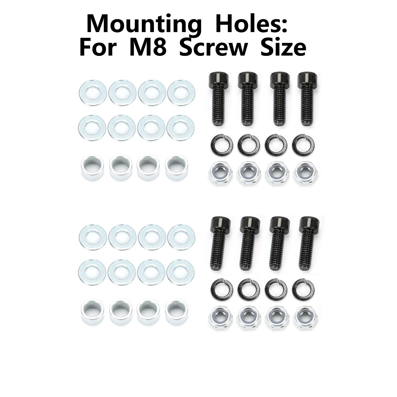 2x Universal Dual Lock Seat Sliders Rails Bracket Track Aessembly Mount Hardware