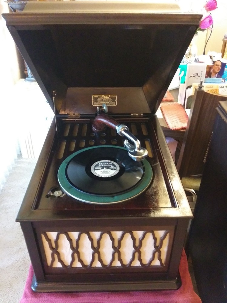 EDISON B-80 DIAMOND DISK PLAYER - EXTREMELY RARE EX. COND. READ FULL DESCRIPTION