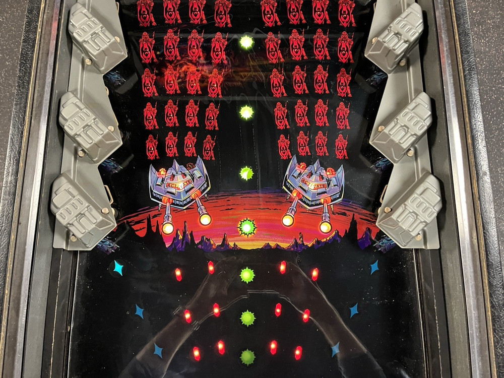 1982 RAPID FIRE ARCADE MACHINE PROF TECHS PLAYS GREAT