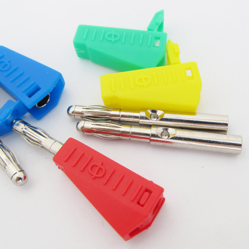 5sets 5Colors Stackable Brass 4mm Banana Plug Lantern Speaker Cable Connector