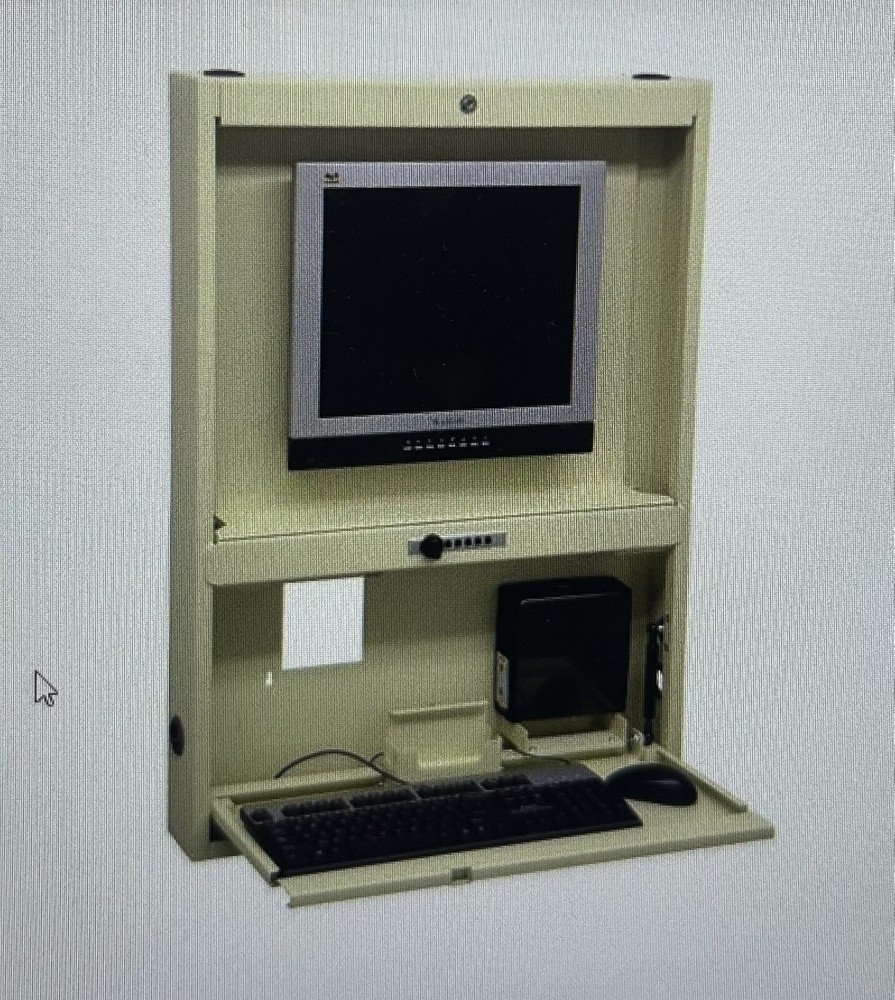 Omnimed 291440-BG Wall Mounted Locking Desk