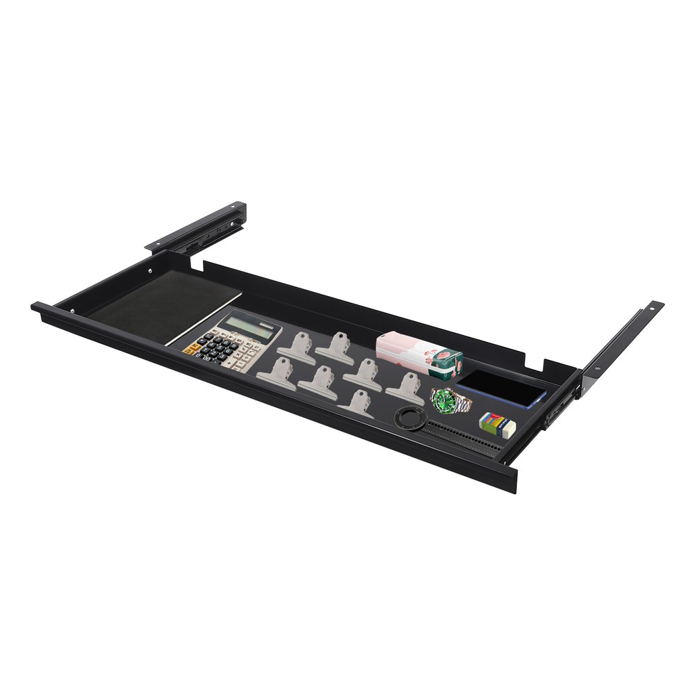 Sliding Pull-Out Drawer Under Desk Organizer for Space Saving Solutions