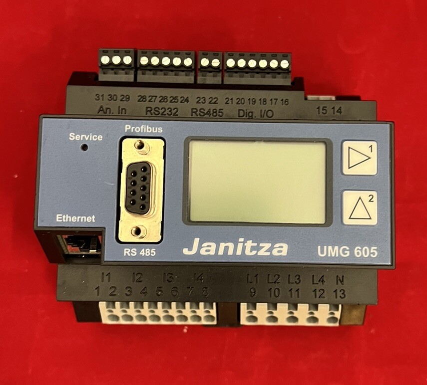 Janitza UMG 605 230V Mains / Voltage Quality / Power Analyzer
