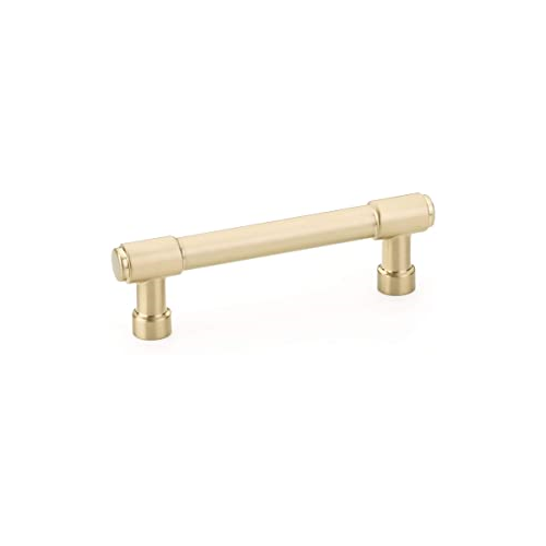 Emtek 86686US4 Jasper Cabinet Pull, 3-1/2" C-C, Satin Brass