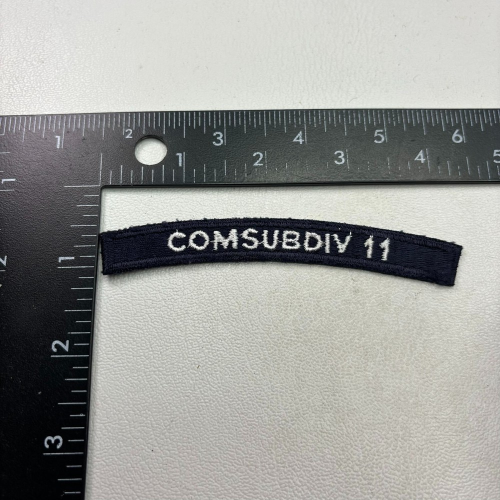 US Navy COMSUBDIV 11 Tab Patch (Rocker, UIM) 19MQ