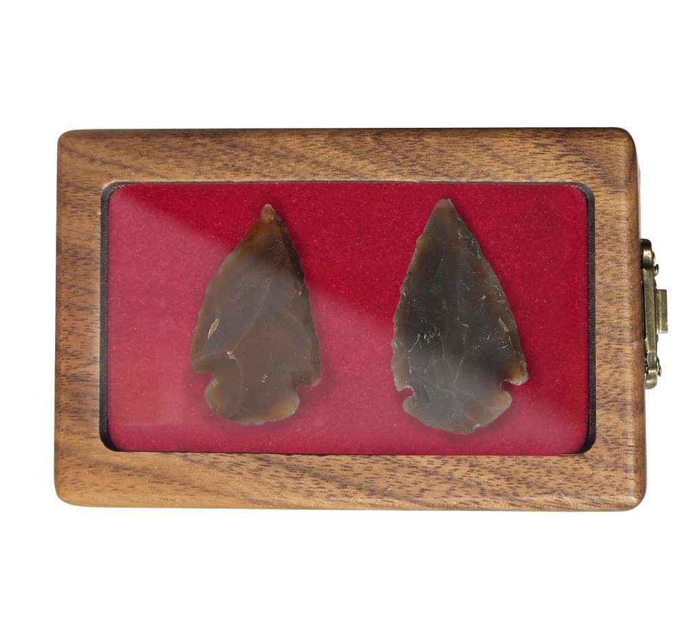 Arrowhead Display Case Arrowhead Shadow Box Handmade Small Wood Box Native Am...