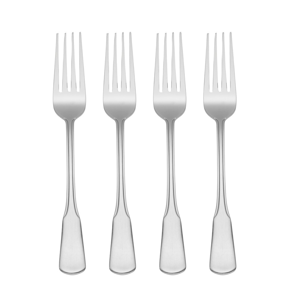 Flatware Colonial Boston Dinner Forks, Set of 4,Silver