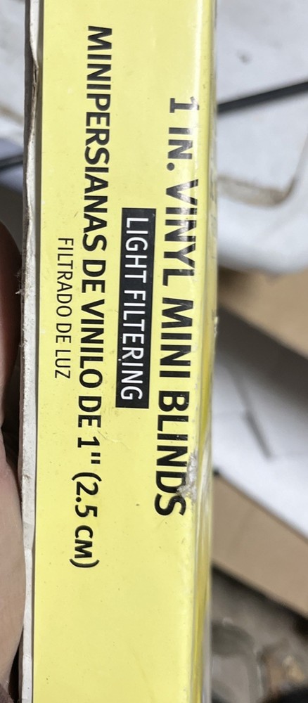 Basic Blindz Mini Blinds-1" Mini Blinds - Alabastro-32"x64” Wide!