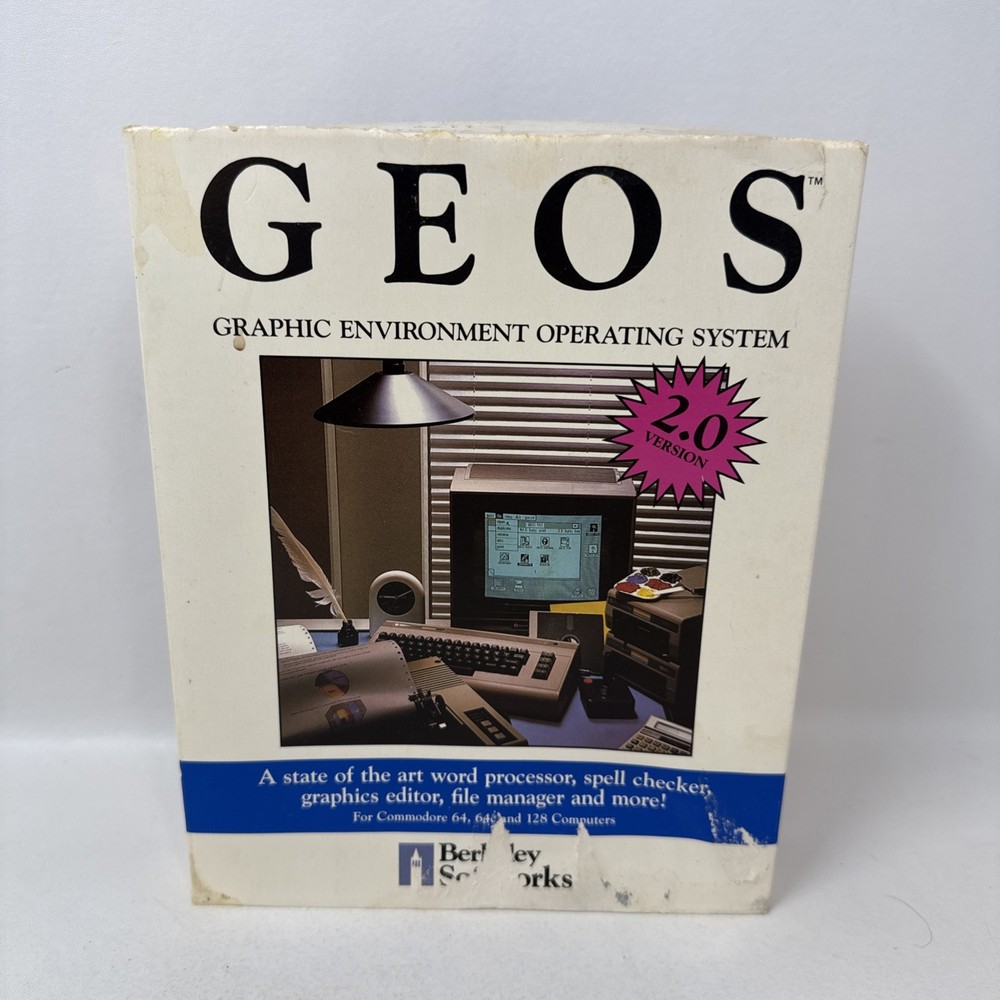 Commodore 64 Software Lot GEOS 2.0 Turtle Graphics II Manuals Untested