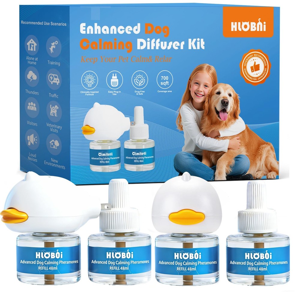 Dog Calming Diffuser – 2-Pack Pheromone 2 Count (Pack of 1), Blue