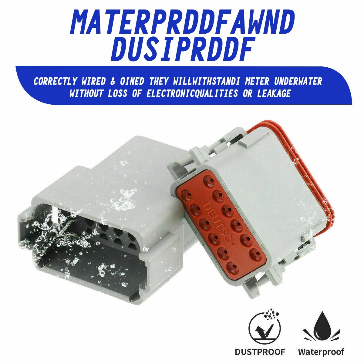 1750PCS Genuine Deutsch Connector Kit Stamped Contacts For 14,16,18,20 GA.WIRE