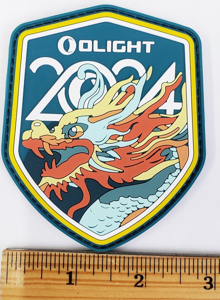 Olight 2024 Dragon Patch Swags, 3.50" x 2.75", 2 Patches