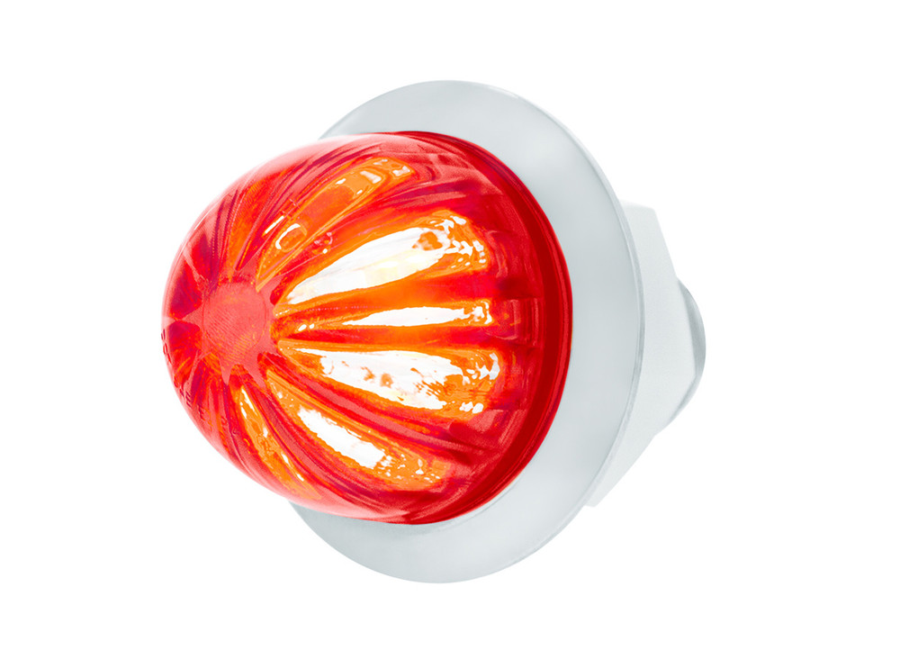 2 LED Dual Function 3/4" Mini Watermelon Light(Clearance/Marker)Red LED/Red Lens