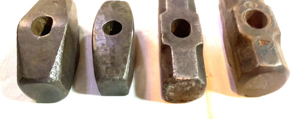 4 Blacksmith hammer heads