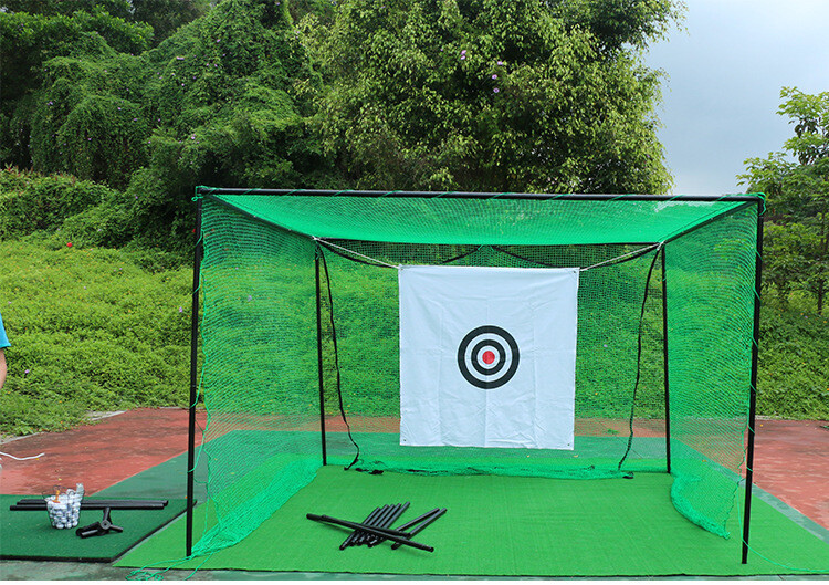9.8ft Cube Golf Hitting Driving Cage Practice Net Training Aid Golf Target