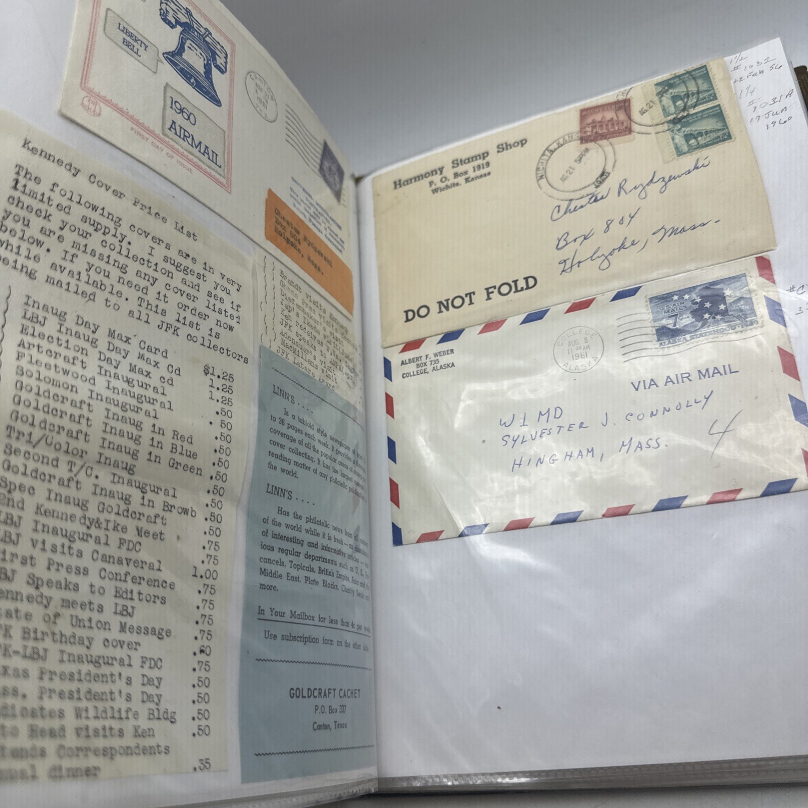 Vintage Stamp Covers Letters Lot 1960-1965 Postal History Collection (AA44)