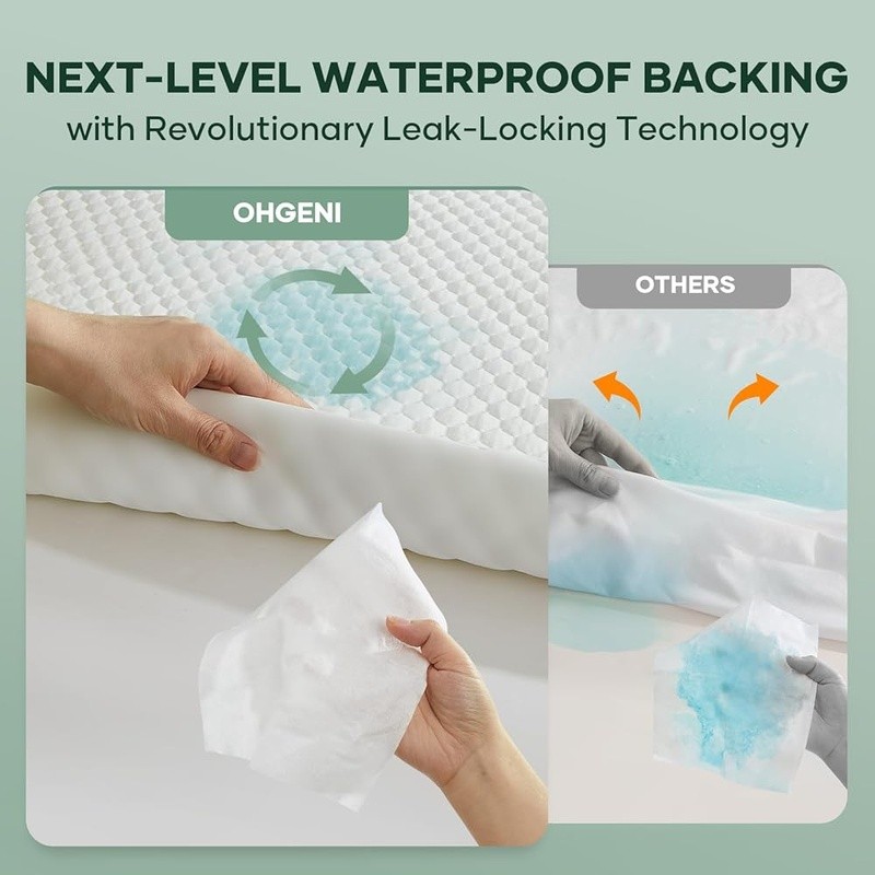 Waterproof Mattress Protector Soft Absorbent Deep Pocket Cooling Breathable New