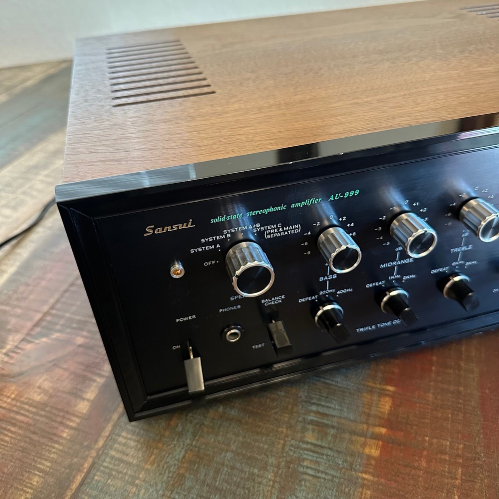 Sansui AU-999 Integrated Amplifier - Beautiful, Tested, Working