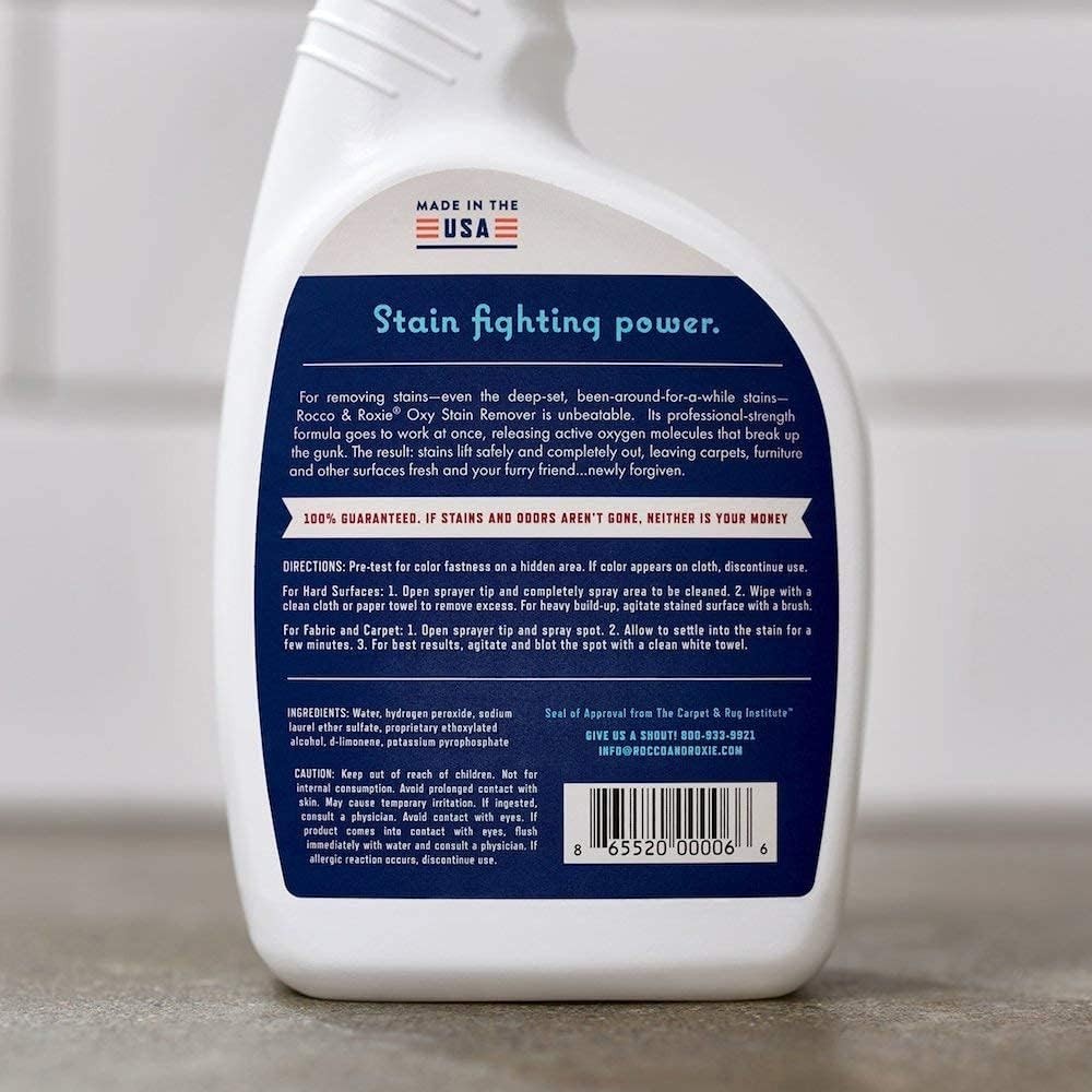 Fast Acting Oxy Stain Remover for Carpet, Mattress & Upholstery - Safe Solution