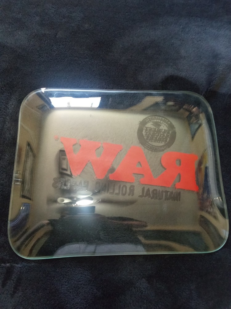 Raw Rolling Papers Glass Tray Large